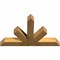 Ekena Millwork Saratoga Rough Sawn Timber Gable Bracket, Western Red Cedar, 60"W x 38"H x 6"D x 6"F, 15/12 Pitch GBW060X38X0606SAR00RWR - alternate 4